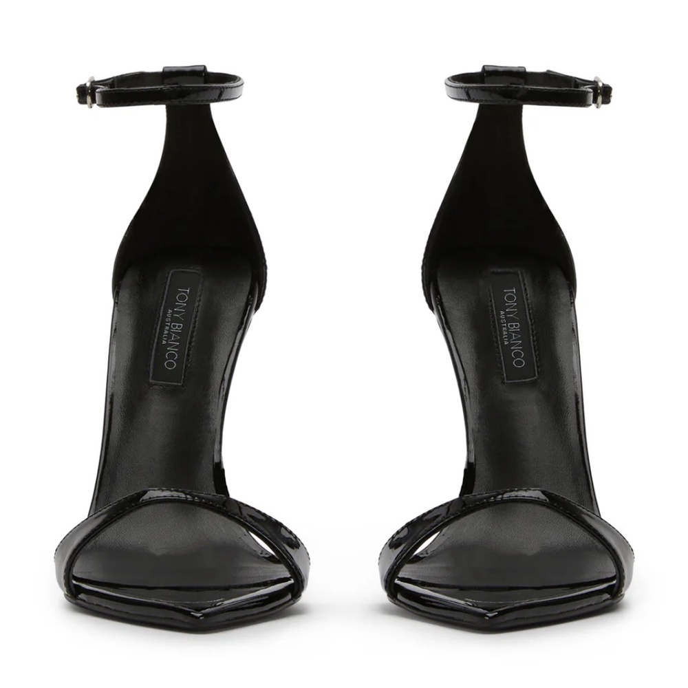 **Worn Once!** Tony Bianco “The Martini Heel” – Patent Black – Size 8 - Picture 2 of 9